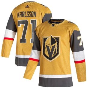 Herren Vegas Golden Knights Eishockey Trikot William Karlsson #71 2020-21 Kulta Authentic